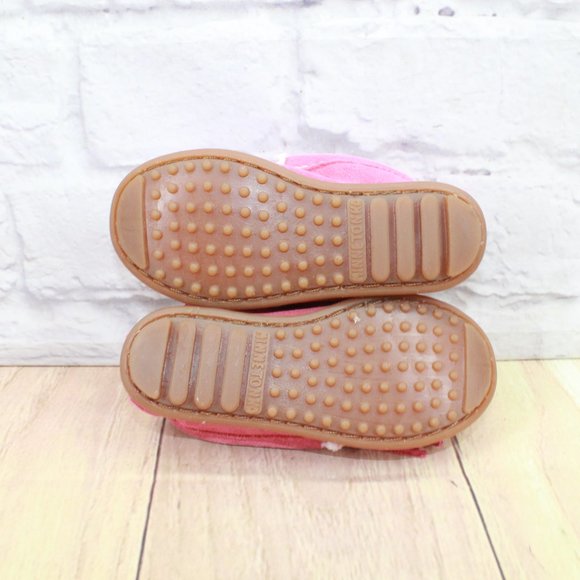 New! Minnetonka Pink Suede Moccasin Slip on Flat Loafer Shoes Size US 8 - Picture 8 of 8